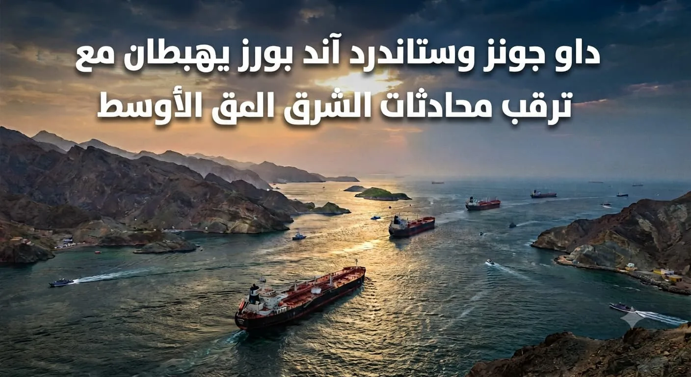 داو جونز وستاندرد آند بورز يهبطان مع ترقب محادثات الشرق الأوسط