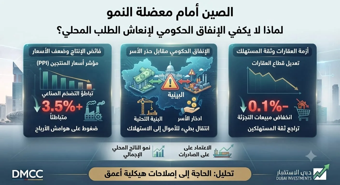 الصين أمام معضلة النمو.. لماذا لا يكفي الإنفاق الحكومي لإنعاش الطلب المحلي؟
