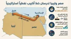 مصر وليبيا تدرسان خط أنابيب نفطياً بقيمة مليار دولار