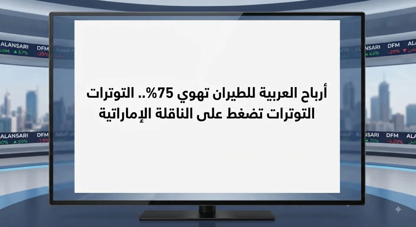 أرباح «العربية للطيران» تهوي 75%.. التوترات تضغط على الناقلة الإماراتية