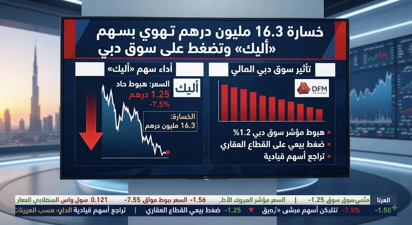 خسارة 16.3 مليون درهم تهوي بسهم «أليك» وتضغط على سوق دبي