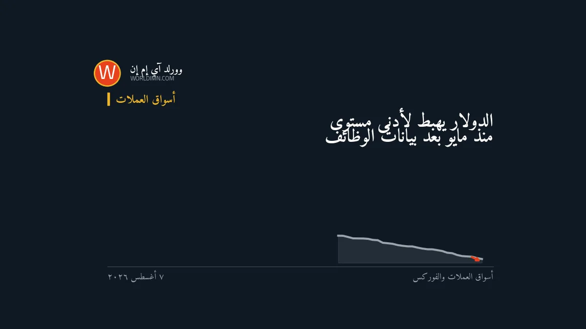 الدولار يهبط لأدنى مستوى منذ مايو